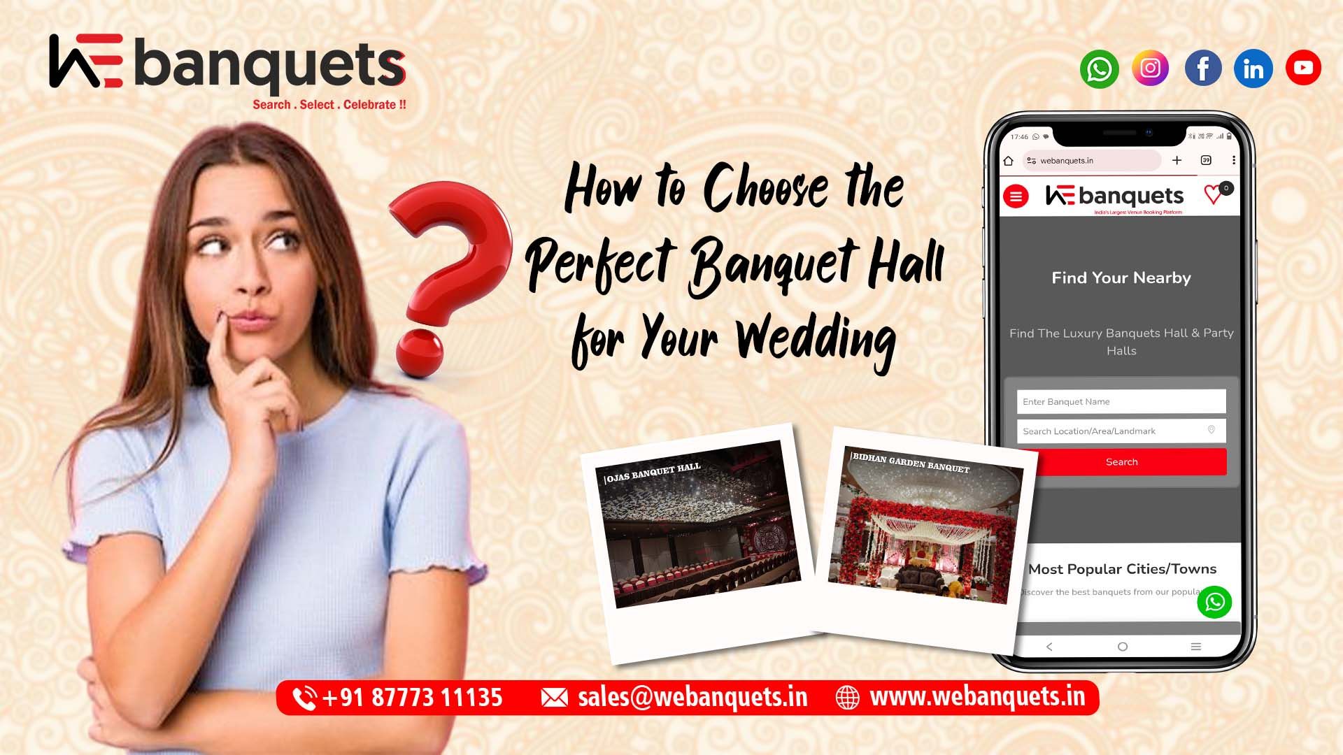 How to Choose the Perfect Banquet Hall for Your Wedding
